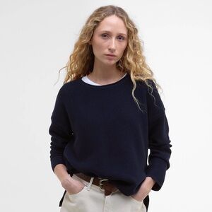 Navy Barbour Marine Crewneck Sweater Size 6